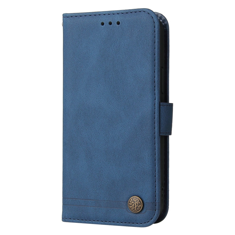 Custodia per telefono in pelle con bottone in metallo per vivo Y55 Y75 T1 5G