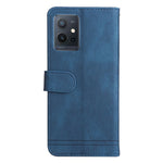 Custodia per telefono in pelle con bottone in metallo per vivo Y55 Y75 T1 5G