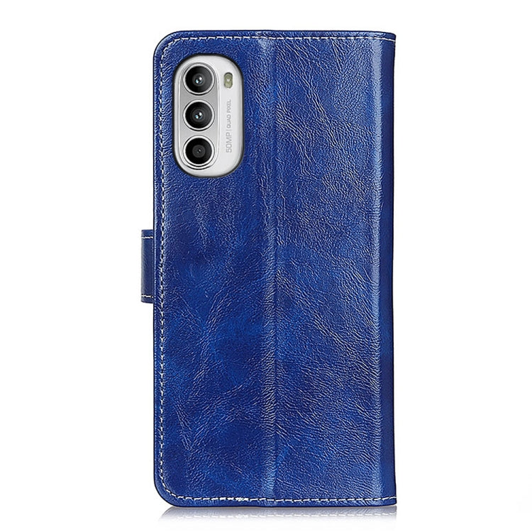 Custodia in pelle Flip Texture retrò per Motorola Moto G52 4G G82 5G G71S