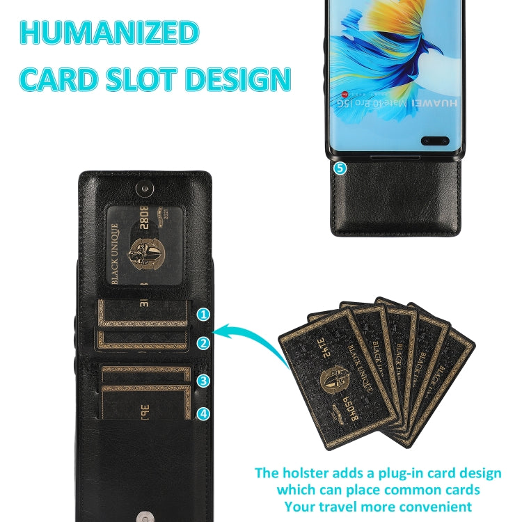Custodia portafoglio TPU con slot carte per smartphone compatibil