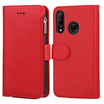Custodia in pelle flip orizzontale con cerniera per Huawei P30 Lite, P30 Pro