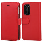 Custodia in pelle flip orizzontale con cerniera per Huawei P30 Lite, P30 Pro