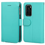 Custodia in pelle flip orizzontale con cerniera per Huawei P30 Lite, P30 Pro