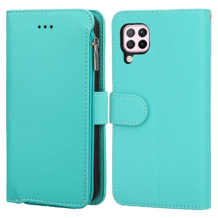 Custodia in pelle flip orizzontale con cerniera per Huawei P30 Lite, P30 Pro