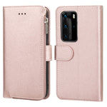 Custodia in pelle flip orizzontale con cerniera per Huawei P40 Pro / P40 Pro+