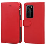 Custodia in pelle flip orizzontale con cerniera per Huawei P40 Pro / P40 Pro+