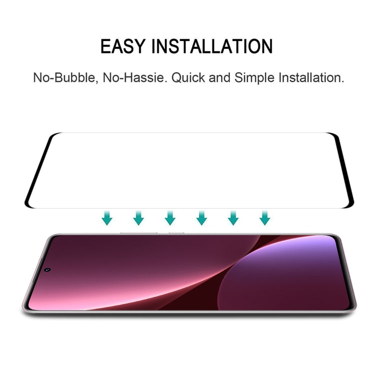 Pellicola in vetro temperato a schermo intero con bordo curvo 3D per Xiaomi 12