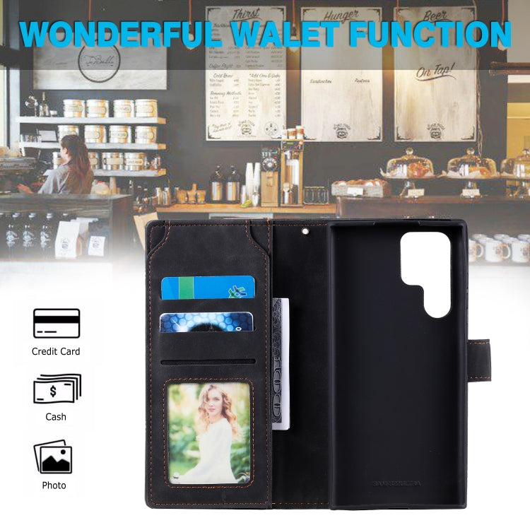 Custodia portafoglio in pelle per Samsung Galaxy S22+ 5G