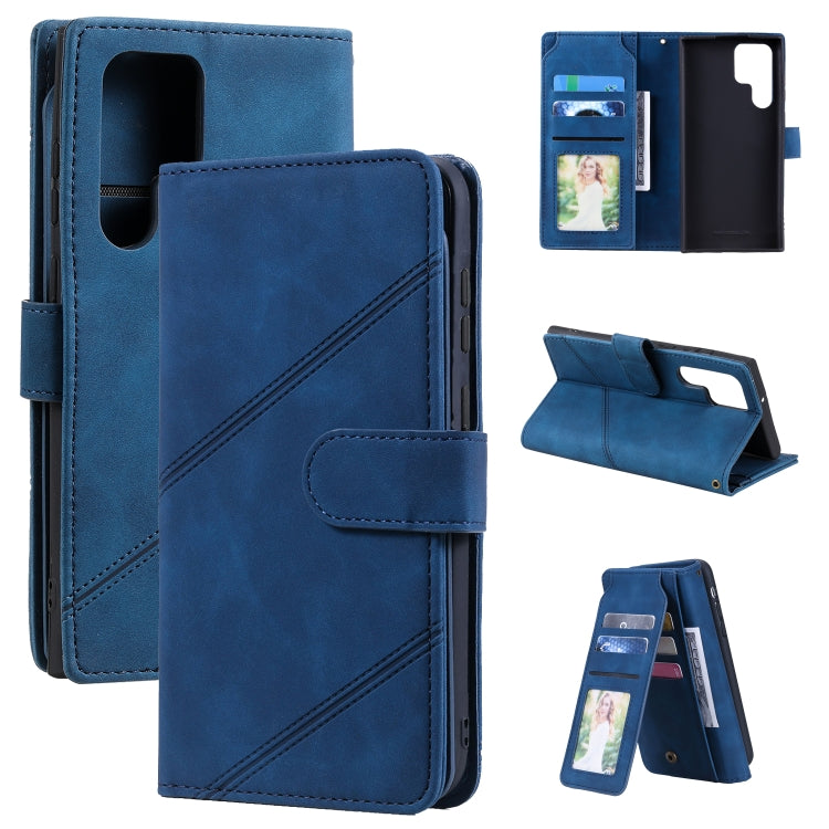Custodia portafoglio in pelle per Samsung Galaxy S22+ 5G