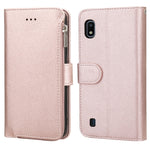 Custodia portafoglio in pelle con cerniera per Samsung Galaxy A20