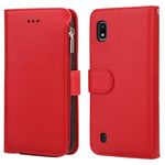 Custodia portafoglio in pelle con cerniera per Samsung Galaxy A20