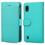 Custodia portafoglio in pelle con cerniera per Samsung Galaxy A20
