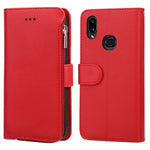 Custodia portafoglio in pelle con cerniera per Samsung Galaxy A20
