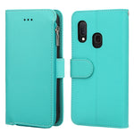 Custodia portafoglio in pelle con cerniera per Samsung Galaxy A20
