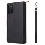 Custodia portafoglio in pelle con 9 slot per carte per Samsung