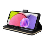 Custodia portafoglio in pelle con 9 slot per carte per Samsung