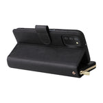 Custodia portafoglio in pelle con 9 slot per carte per Samsung