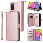 Custodia portafoglio in pelle con 9 slot per carte per Samsung