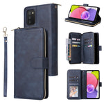 Custodia portafoglio in pelle con 9 slot per carte per Samsung
