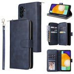 Custodia portafoglio in pelle con 9 slot per carte per Samsung