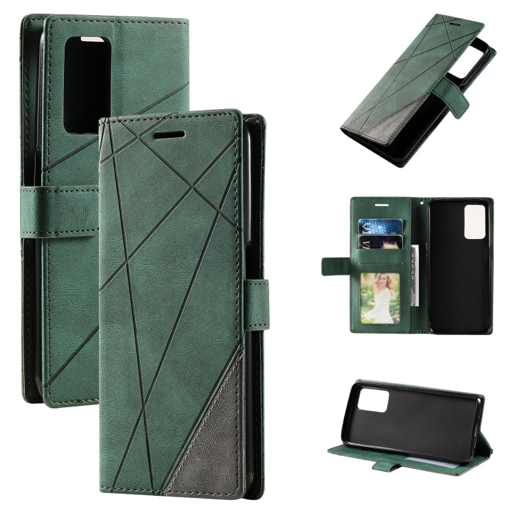 Custodia in pelle con giunture per OPPO A55s 5G