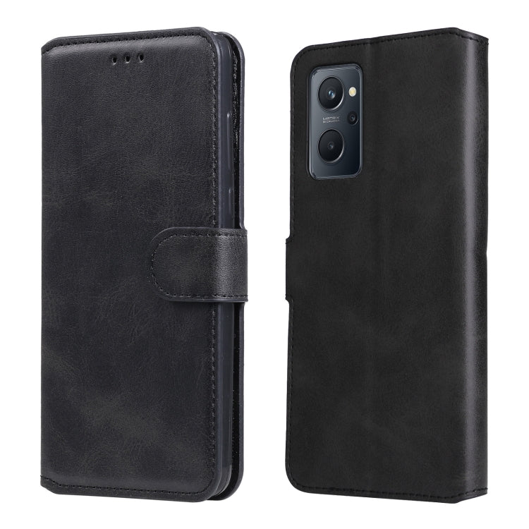 Custodia in pelle a conchiglia classica in vitello per OPPO Realme 9i, 9 Pro+, 9
