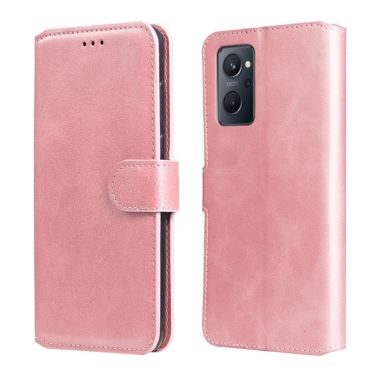 Custodia in pelle a conchiglia classica in vitello per OPPO Realme 9i, 9 Pro+, 9