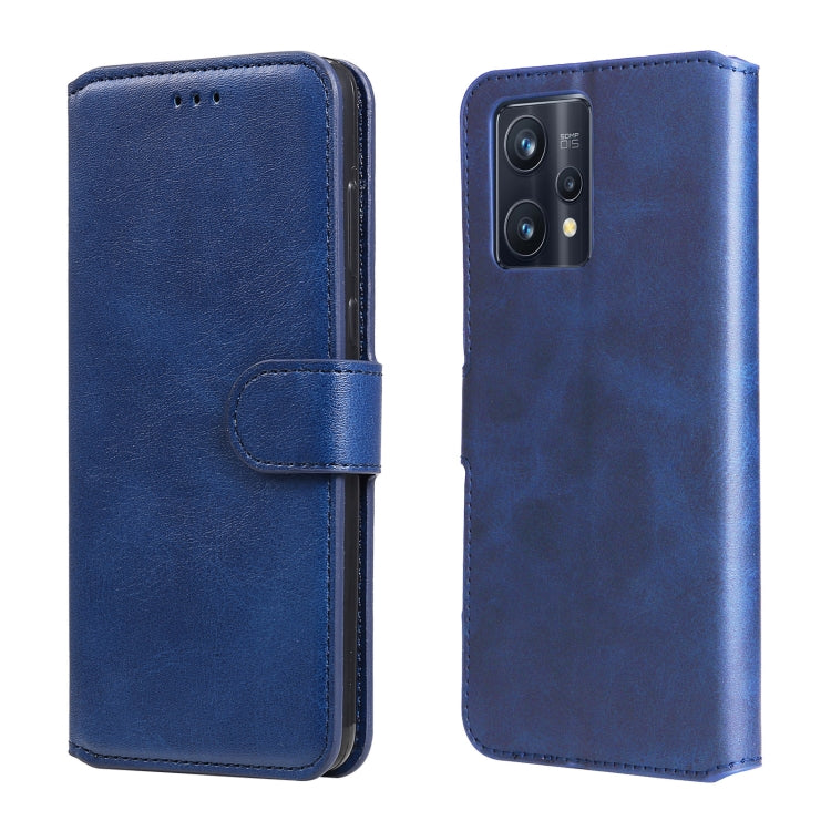 Custodia in pelle a conchiglia classica in vitello per OPPO Realme 9i, 9 Pro+, 9