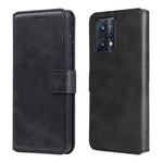 Custodia in pelle a conchiglia classica in vitello per OPPO Realme 9i, 9 Pro+, 9