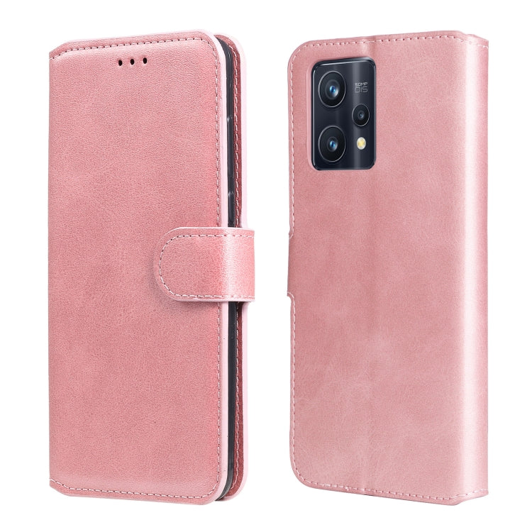 Custodia in pelle a conchiglia classica in vitello per OPPO Realme 9i, 9 Pro+, 9
