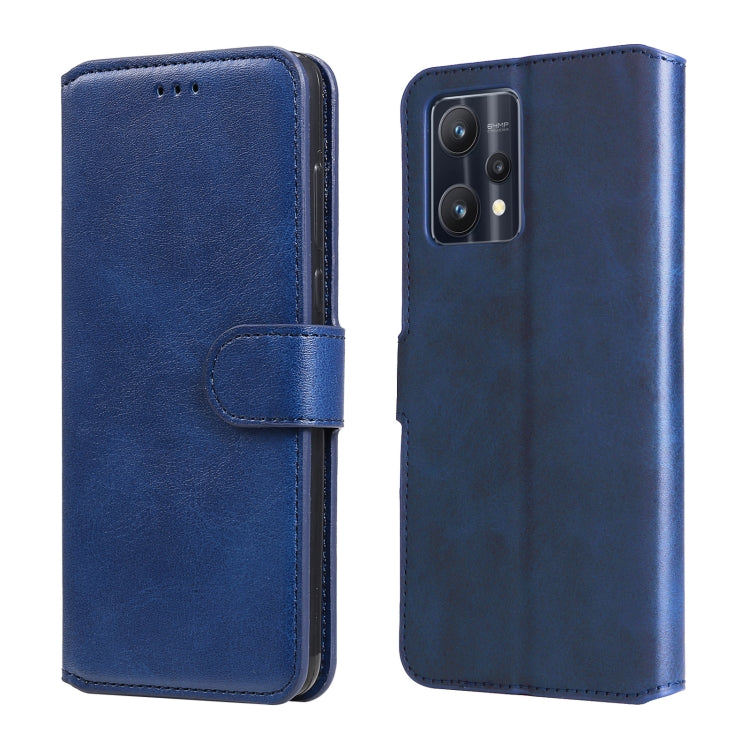 Custodia in pelle a conchiglia classica in vitello per OPPO Realme 9i, 9 Pro+, 9
