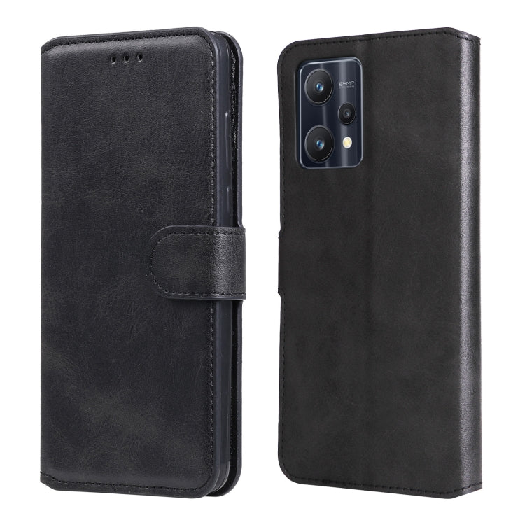 Custodia in pelle a conchiglia classica in vitello per OPPO Realme 9i, 9 Pro+, 9