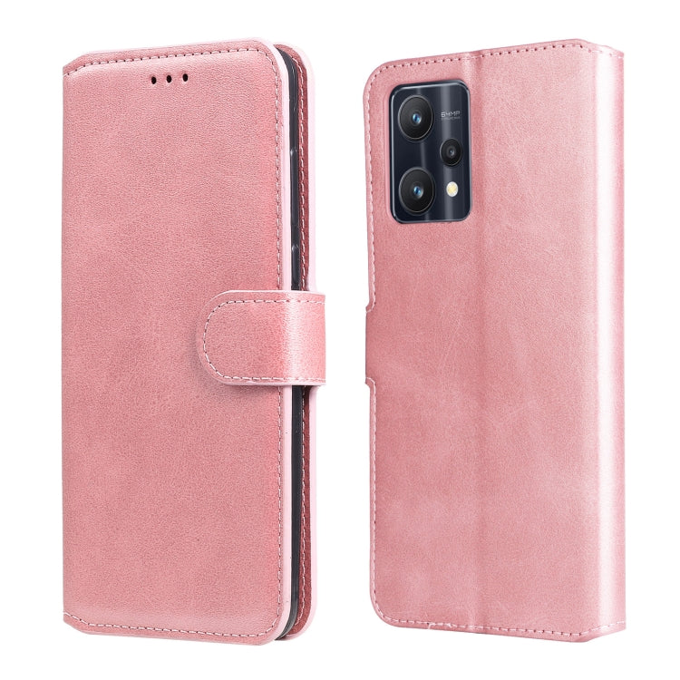 Custodia in pelle a conchiglia classica in vitello per OPPO Realme 9i, 9 Pro+, 9