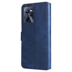 Custodia in pelle a conchiglia classica in vitello per OPPO Realme C35, Honor 50