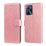 Custodia in pelle a conchiglia classica in vitello per OPPO Realme C35, Honor 50
