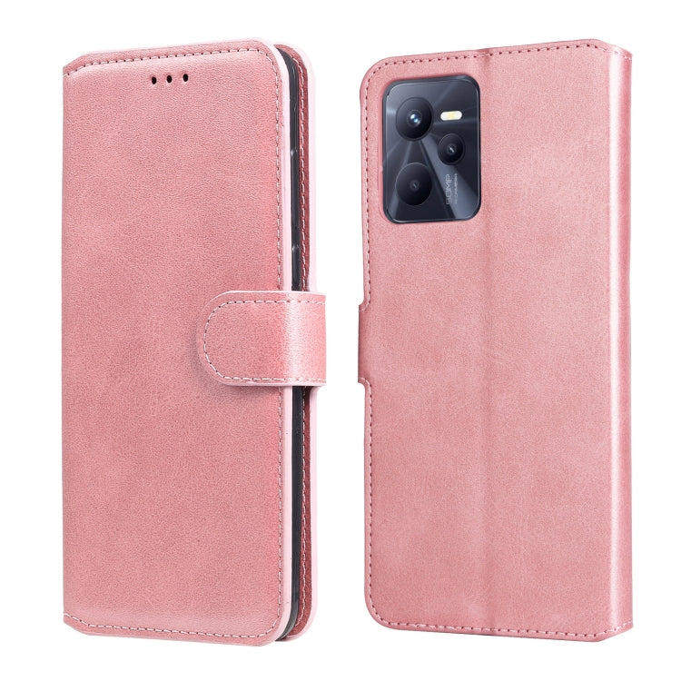 Custodia in pelle a conchiglia classica in vitello per OPPO Realme C35, Honor 50