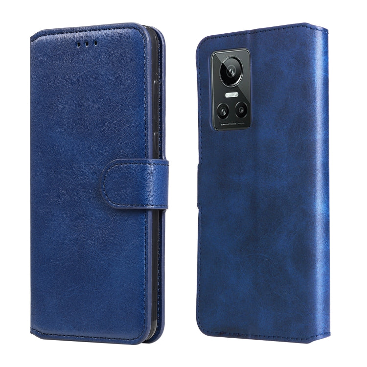 Custodia in pelle a conchiglia classica in vitello per OPPO Realme C35, Honor 50