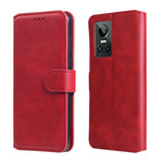 Custodia in pelle a conchiglia classica in vitello per OPPO Realme C35, Honor 50