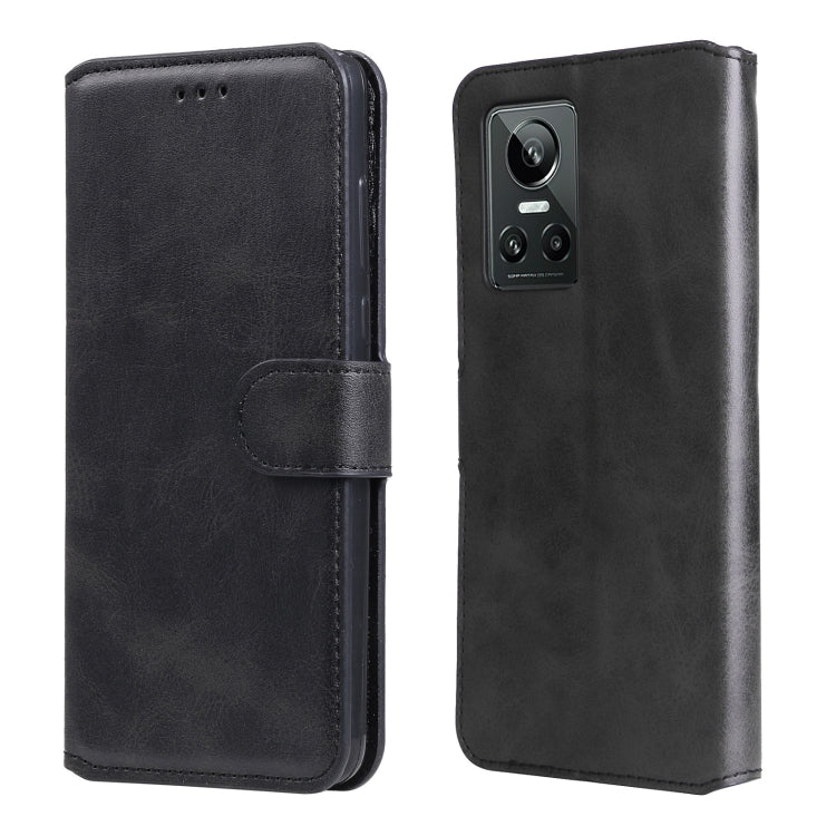Custodia in pelle a conchiglia classica in vitello per OPPO Realme C35, Honor 50