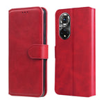 Custodia in pelle a conchiglia classica in vitello per OPPO Realme C35, Honor 50