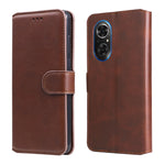 Custodia in pelle a conchiglia classica in vitello per OPPO Realme C35, Honor 50