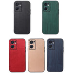 Custodia smartphone in PU con struttura in legno per OPPO Reno7 5