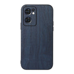 Custodia smartphone in PU con struttura in legno per OPPO Reno7 5