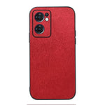Custodia smartphone in PU con struttura in legno per OPPO Reno7 5