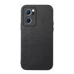 Custodia smartphone in PU con struttura in legno per OPPO Reno7 5