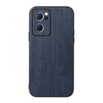 Custodia smartphone in PU con struttura in legno per OPPO Reno7 5