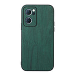 Custodia smartphone in PU con struttura in legno per OPPO Reno7 5