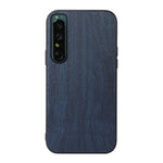 Custodia smartphone in PU con struttura in legno per OPPO Reno7 5