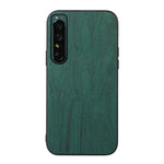 Custodia smartphone in PU con struttura in legno per OPPO Reno7 5