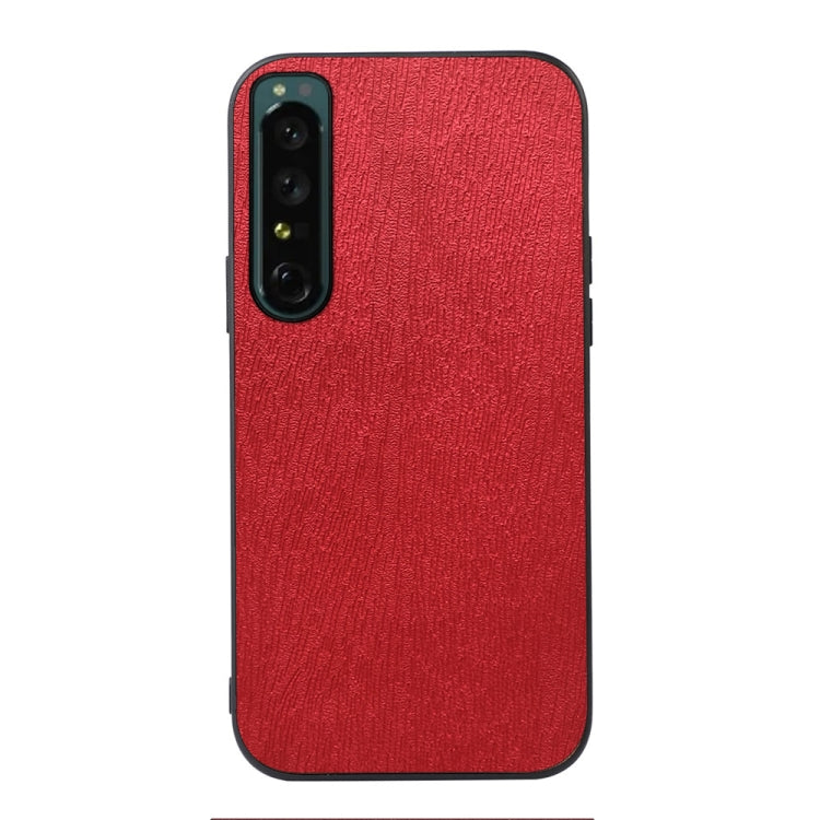 Custodia smartphone in PU con struttura in legno per OPPO Reno7 5
